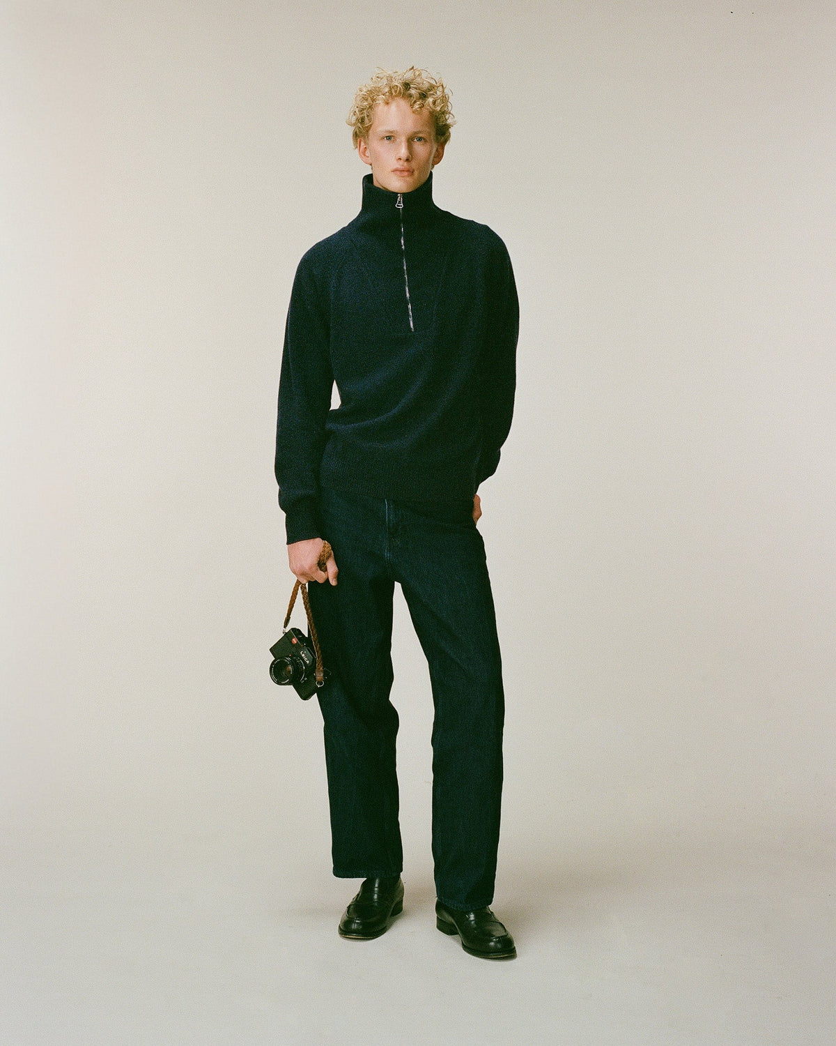 Pull col zippé en cachemire Homme - 7