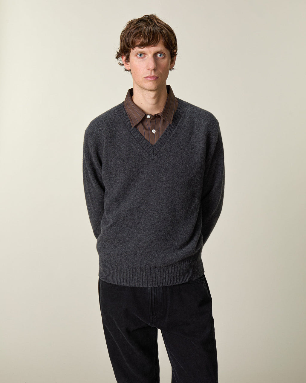 Col V en cachemire Homme - 1