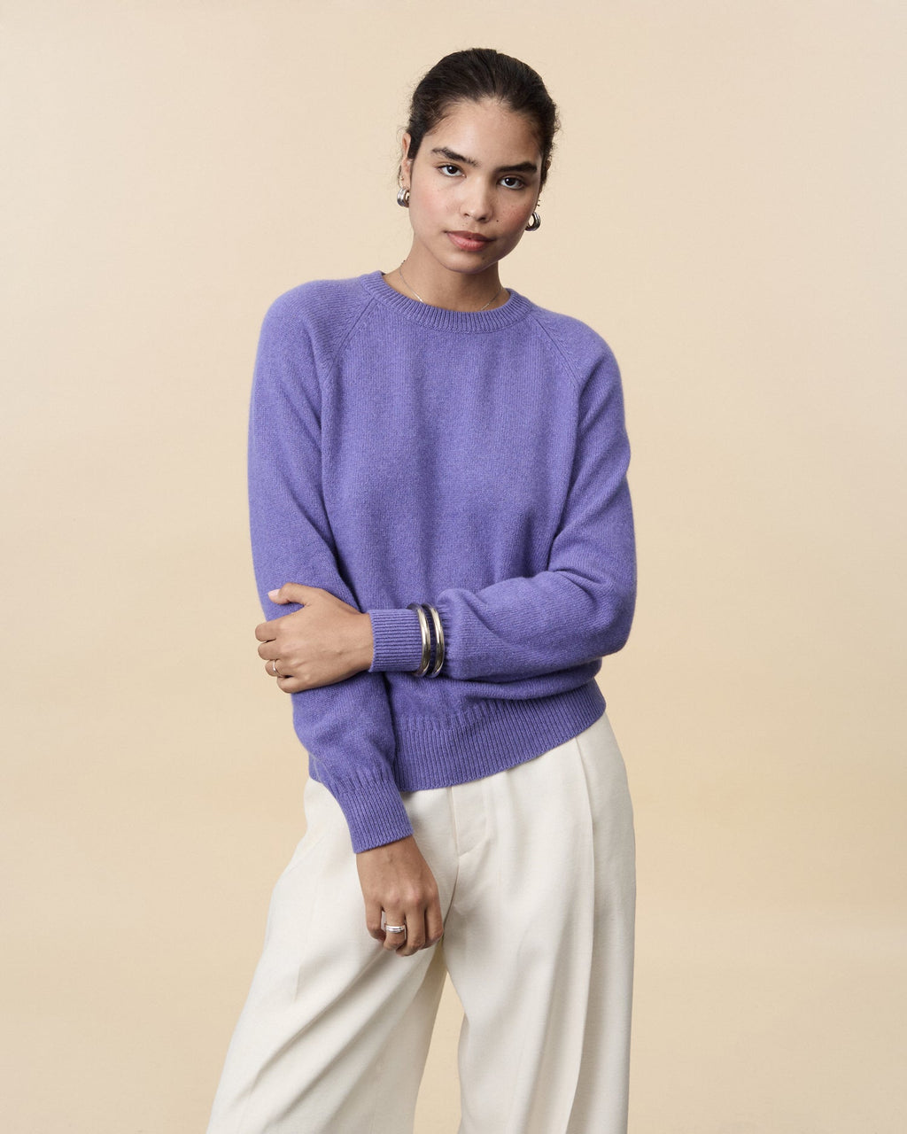Pull col rond en cachemire Femme - 2