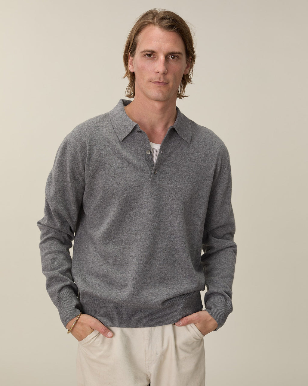 Polo en cachemire léger Homme - 12