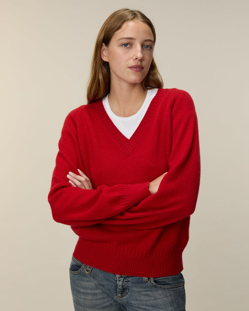 Col V en cachemire Femme - 12