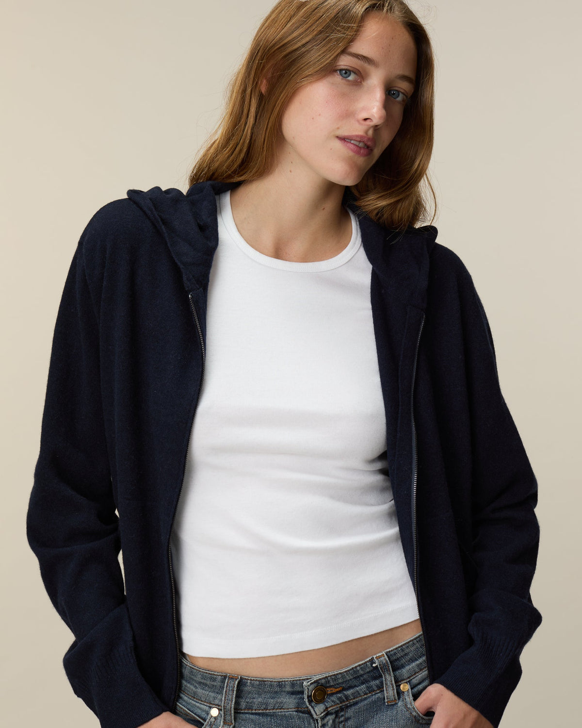 Hoodie en cachemire léger Femme - 4