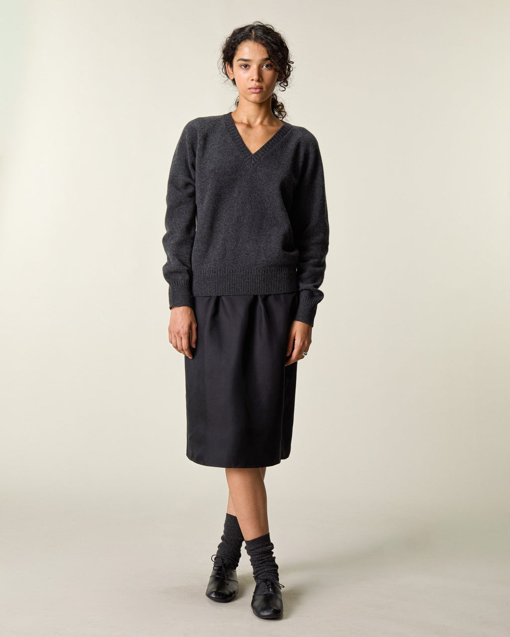 Col V en cachemire Femme - 1