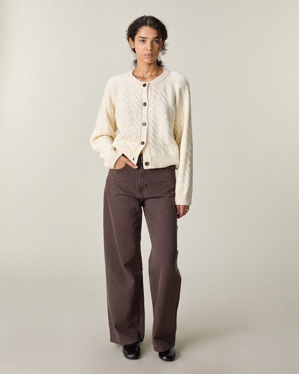 Cardigan Torsadé Femme - 1