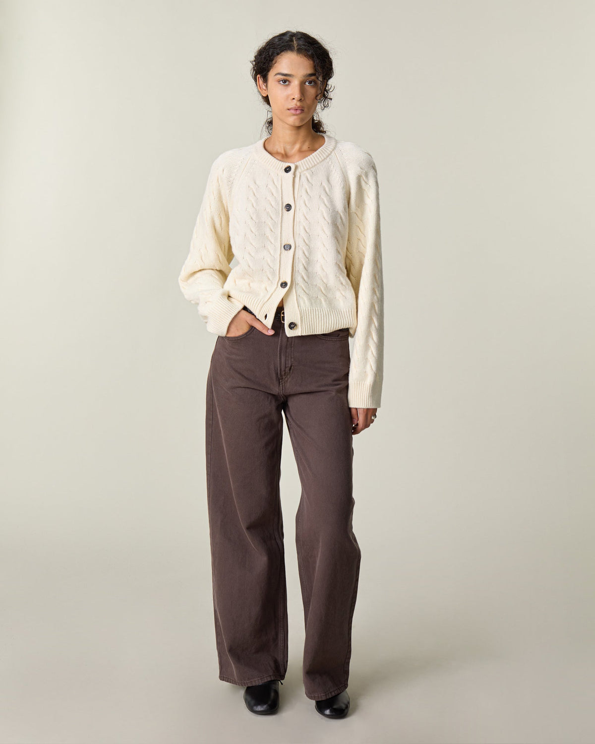 Cardigan Torsadé Femme - 1