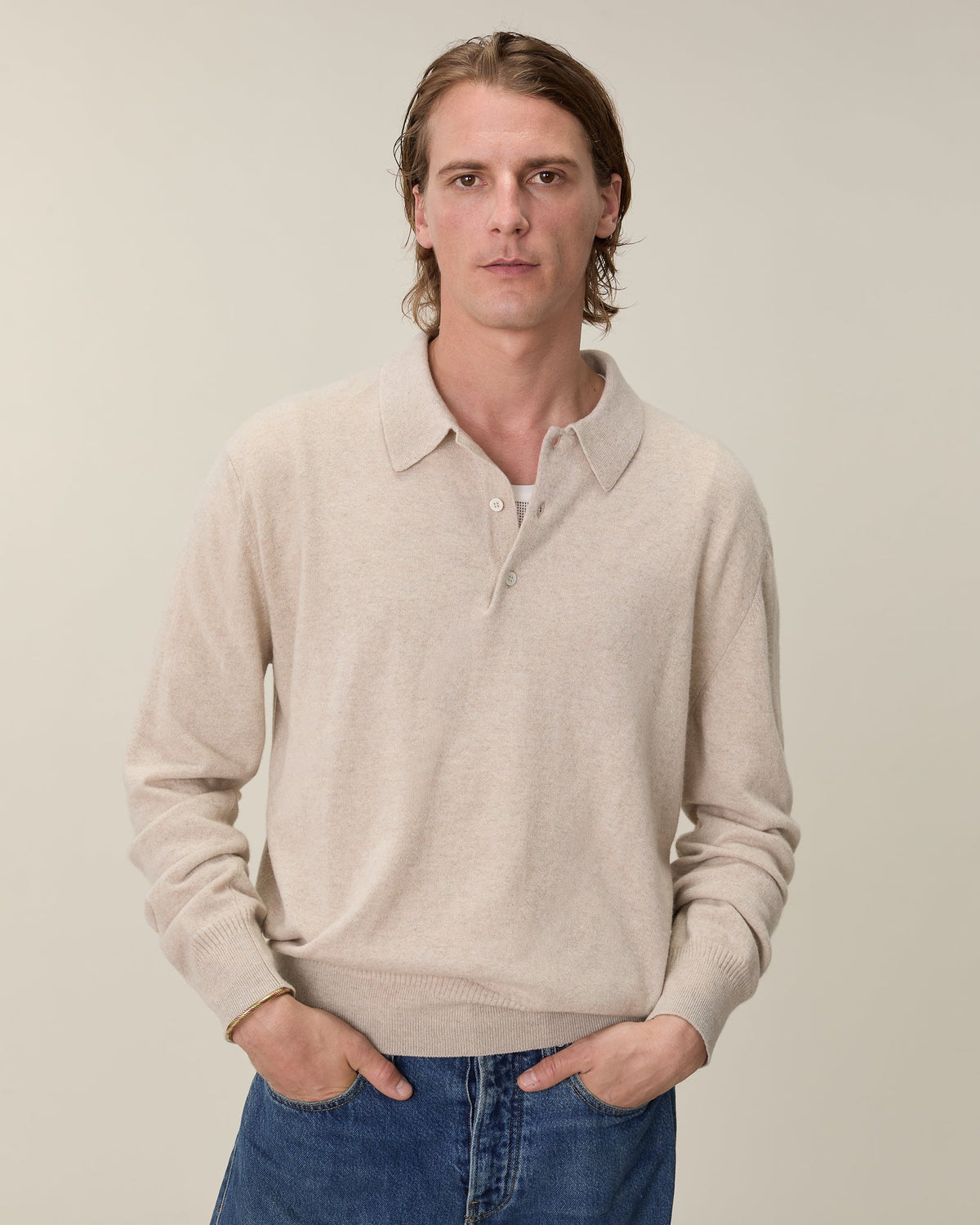 Polo en cachemire léger Homme - 8
