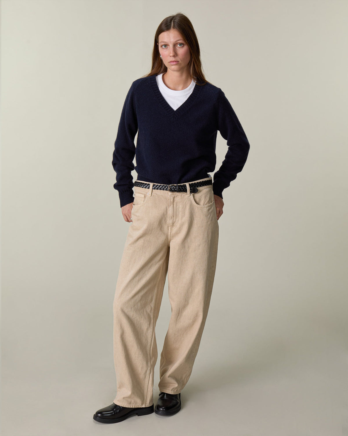 Col V en cachemire Femme - 9