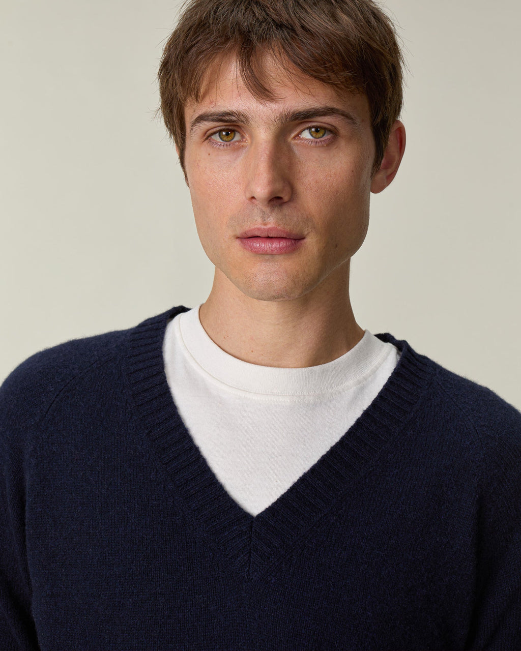 Col V en cachemire Homme - 8