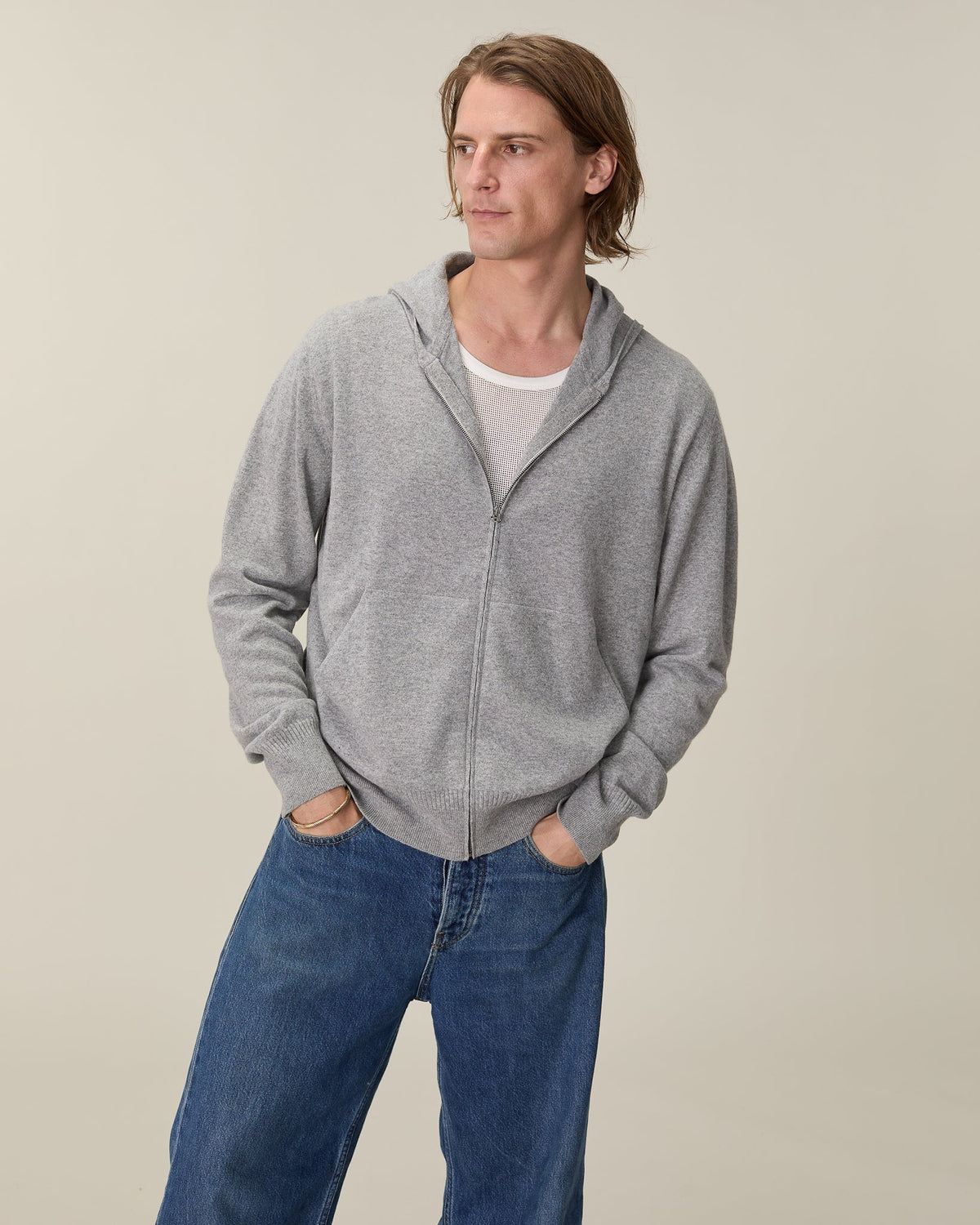 Hoodie en cachemire léger Homme - 5