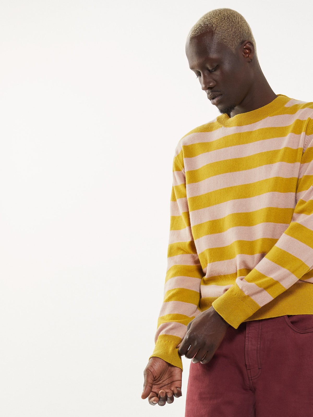 Col rond cachemire et coton Homme - 2