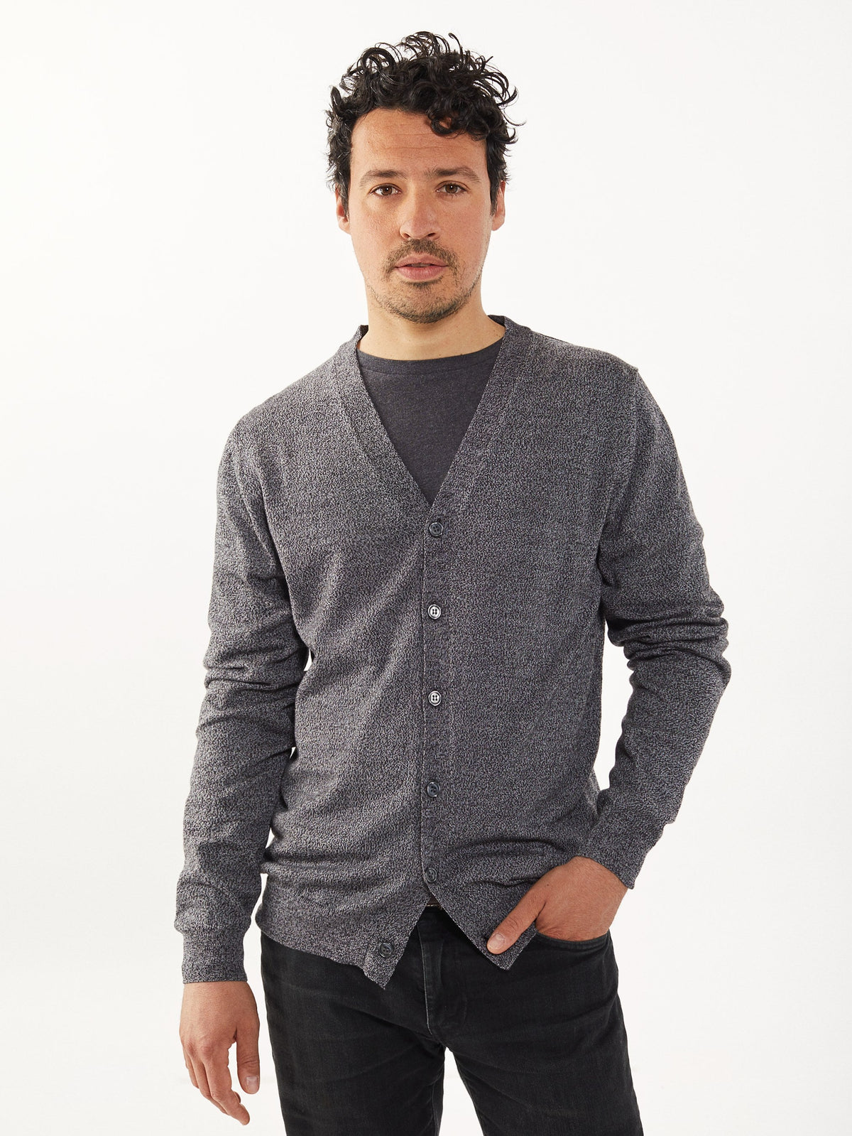 Cardigan en laine extrafine Homme - 4