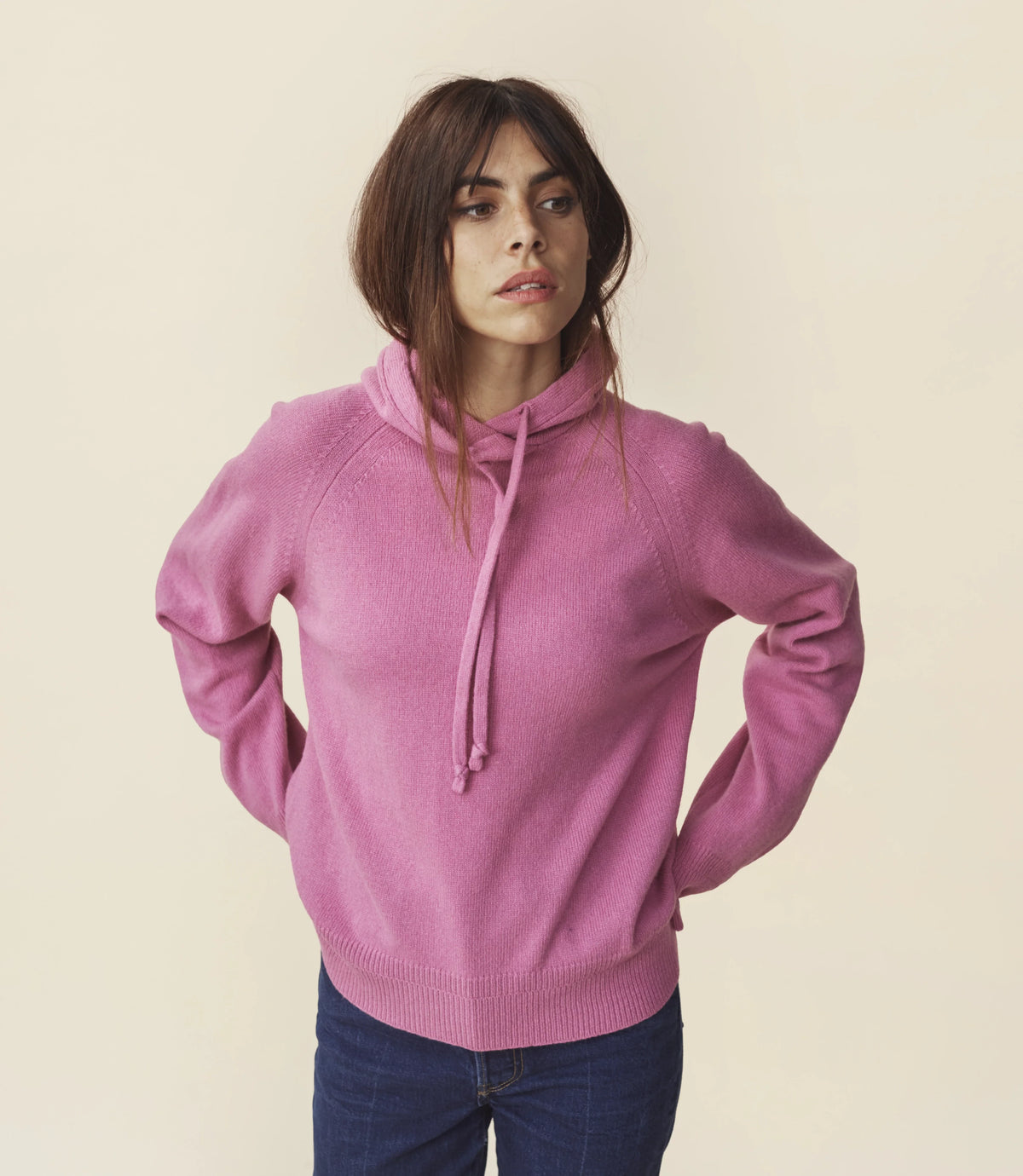 Pull à capuche en laine et cachemire Femme - 2