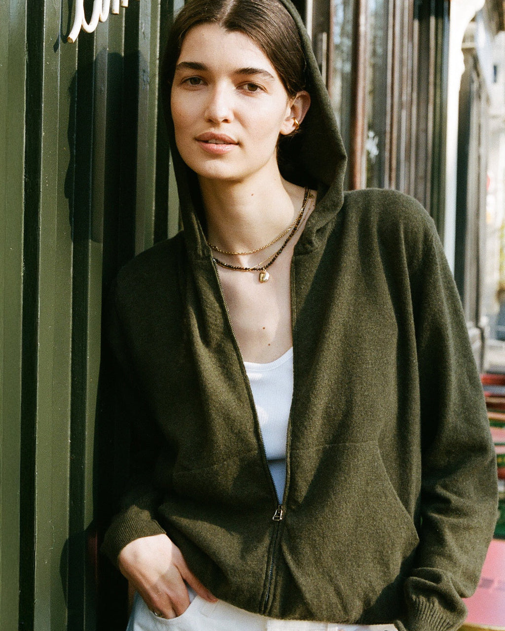 Hoodie en cachemire léger Femme - 1