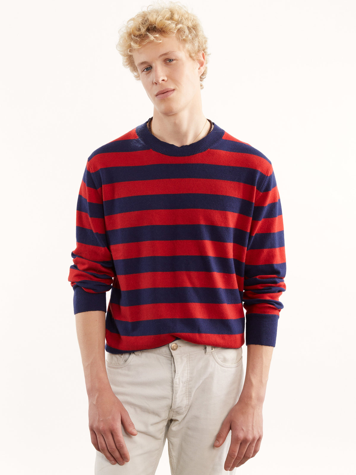 Col rond cachemire et coton Homme - 6