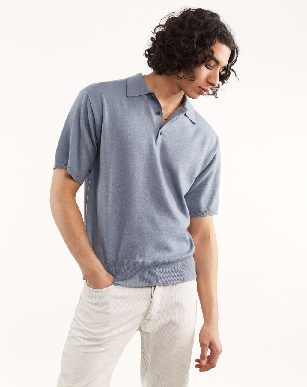 Polo cachemire et coton Homme - 2