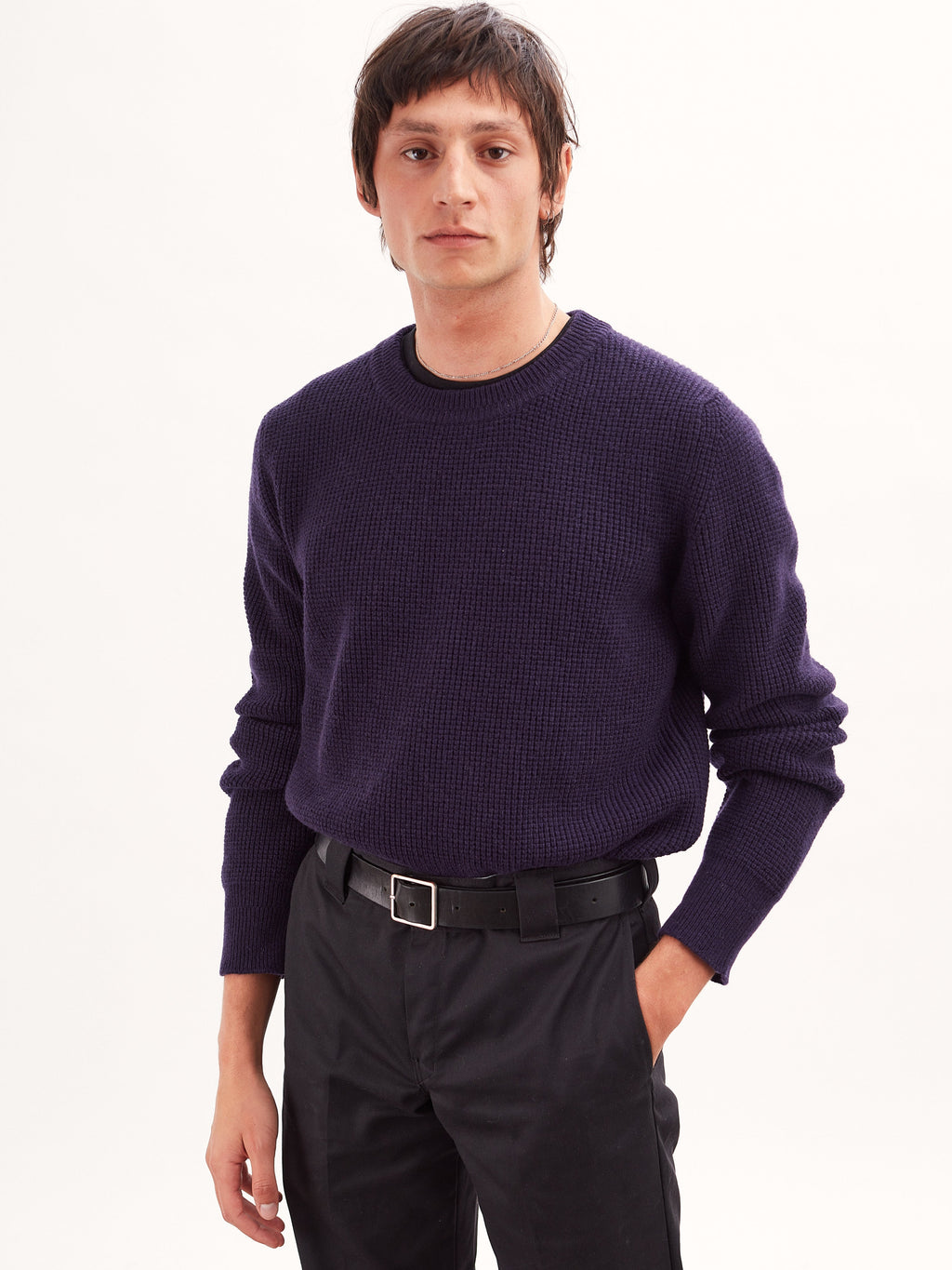 Col rond laine & cachemire Homme - 2