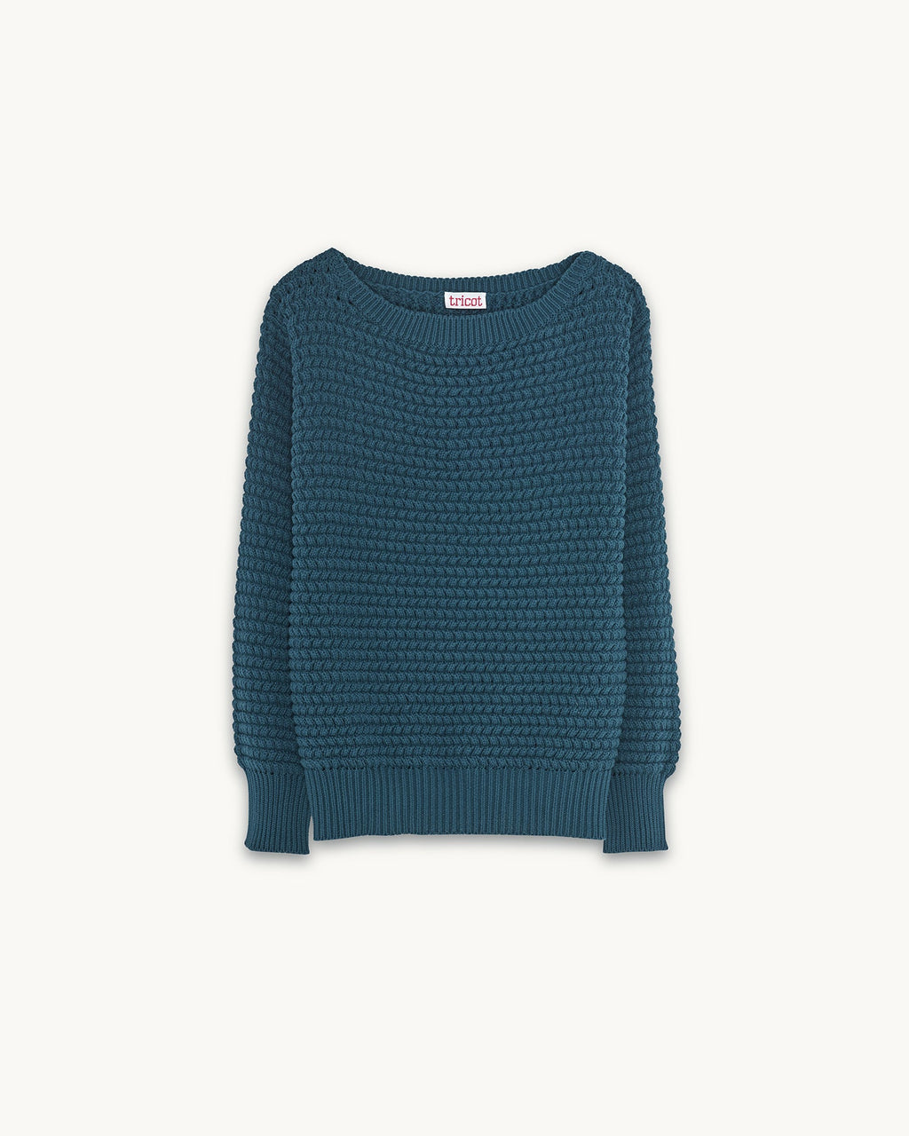 Pull col bateau en coton bio Femme - 1