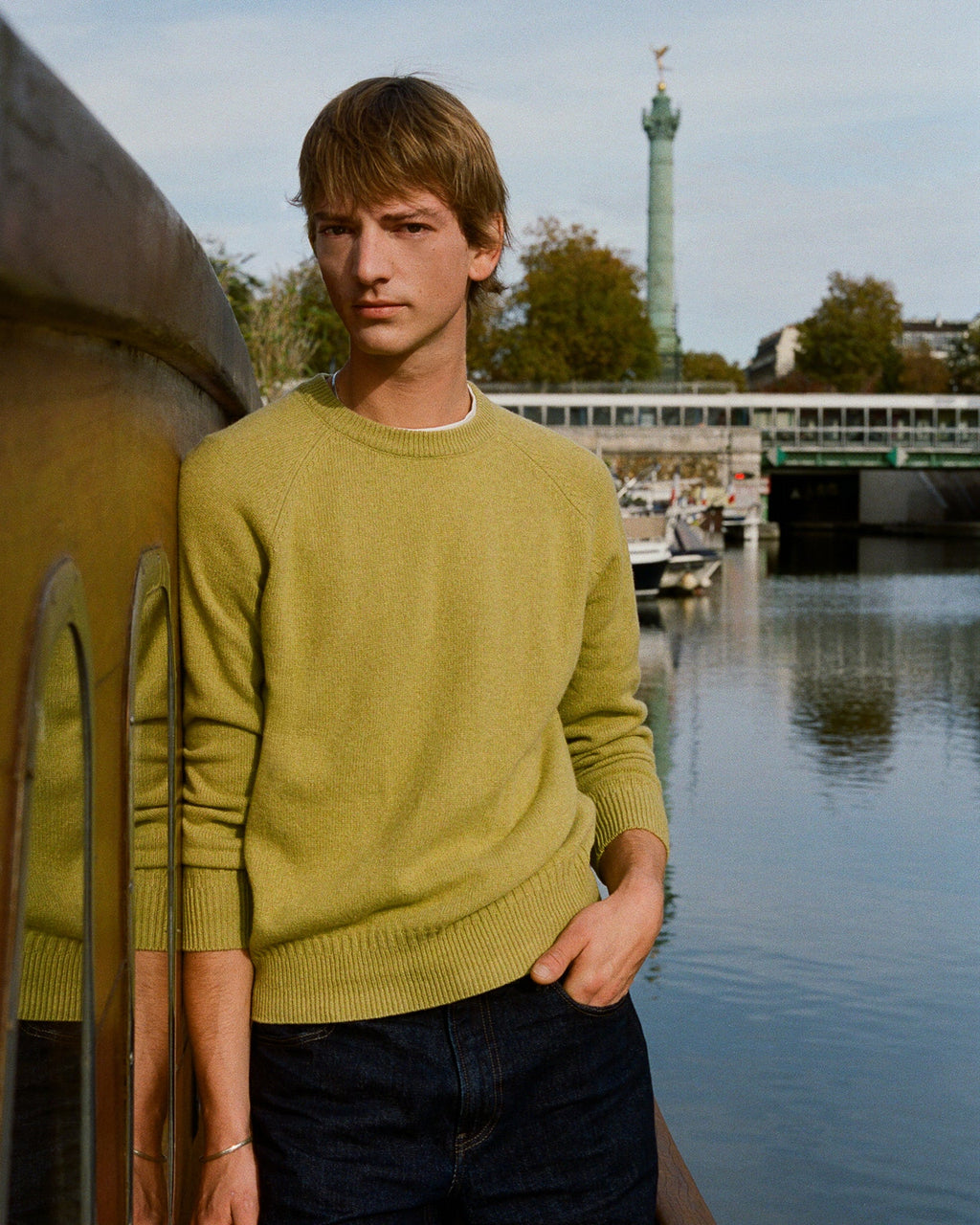 Col rond en cachemire Tricot x Sabah Homme - 1