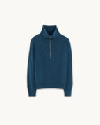 Pull col zippé en cachemire Homme - 1